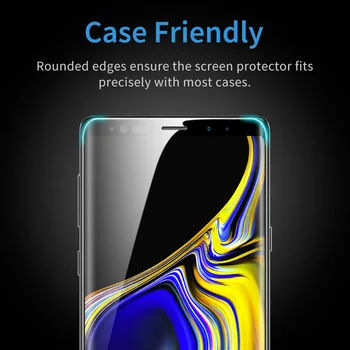 ESR 2vnt/daug 9H Grūdintas Stiklas Screen Protector for Samsung Galaxy Note 9 3D Išlenkti Pilnas draudimas Draugiškas Stiklas, Apsauginė Plėvelė