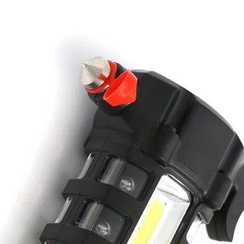 Universalus COB LED Žibintuvėlis Automobilių Transporto Magnetinio Led Žibintuvėlis Saugos Pabėgti Gelbėjimo Lango Jungiklis Avarinis Plaktukas, Įrankis