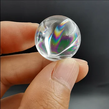1pc Išskirtinį white crystal ball natūralus vaivorykštinis energijos dovana(Be pagrindo)