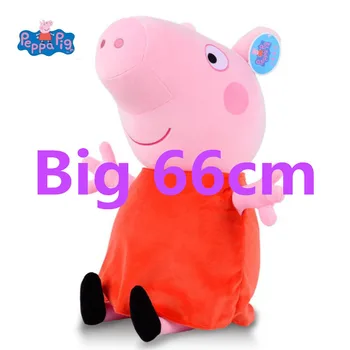 2020 originalus Peppa Pig Lėlė Baby Minkštas Pliušas Žaislai George Peppa pig šeimos Vaikai Įdaryti Pliušinis Gyvūnų vaikams, Žaislų, dovanų Didelis 66cm