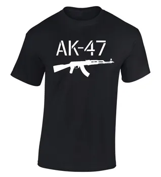 Nauji vyriški Ak 47 Kalašnikovas Ak47 Marškinėliai Rusijos S-Xxl Pagrindinio Viršūnes Palaidinukė
