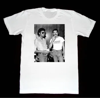 Naujausias 2019 Vyrų Mados Print T-Shirt Vyrams Vasaros Stiliaus Michael Jackson & Freddie Mercury Marškinėliai Pop Lgbt Juokinga, Print T-Shirt