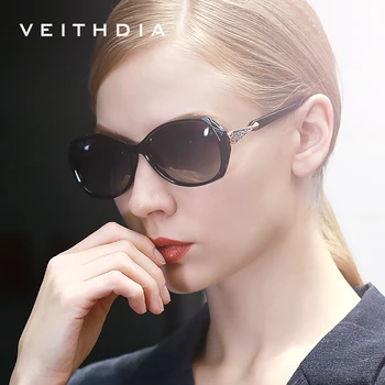 VEITHDIA moteriški Saulės akiniai Poliarizuoti Gradientas Objektyvas Prabangos Ponios Dizaineris Akiniai nuo saulės, Akinių Aksesuarai Moterims 3170