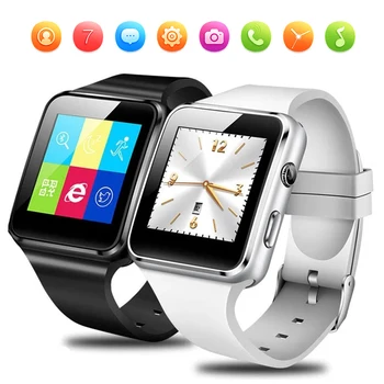 X6 Smart Watch Paramos Kamera SIM TF Kortelę Pedometer Fitness Tracker Vandeniui Smartwatch 