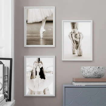Šiuolaikinės Ballerina Meno Plakatas Baleto Drobė, Tapyba, Šokio Plakatai Ir Paveikslai Šiaurės Šalių Meno Spausdinti Sienos Nuotraukas Kambarį Dekoro