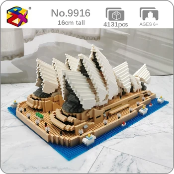 PZX 9916 Pasaulio Architektūros Sydney Opera House 3D Modelį 