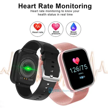 Mados Nerūdijančio Plieno Smart Watch Moterų, Vyrų Širdies ritmas, Fitneso Smartwatch Sporto Aikštėje Smart Laikrodis ForAndroid 