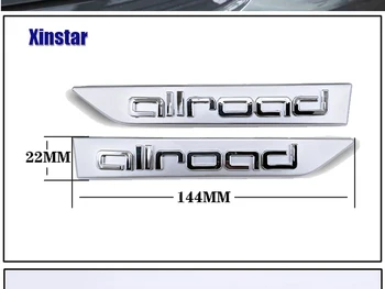 2vnt Allroad Automobilių Sparnas Emblema Lipdukas Audi A4 A6