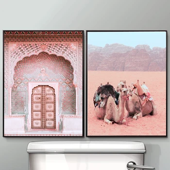 Fotografija, Kelionės, Gyvūnų Drobės Plakatas Maroko Durų Spausdinti Dykumos Sienos Meno Tapybos Dekoro Nuotraukos Minimalistinio Sienų Dekoras