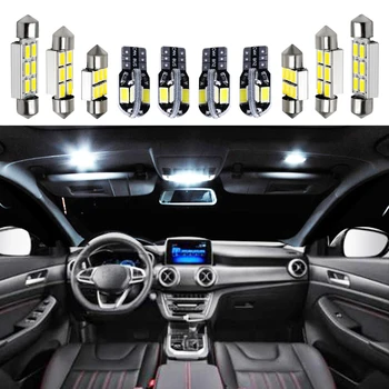 14pc Itin Šviesus Interjeras, LED elektros Lemputes, Canbus Rinkinys 2000-2006 Audi TT MK1 Baltas Led Žemėlapis Dome Žingsnis Licenciją plokštelės šviesos Lempos