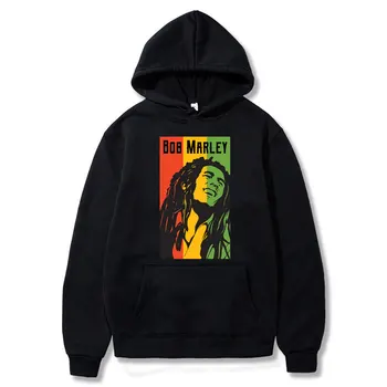 Bob Marley Legenda Reggae Viena Meilės Spausdinti Hoodies Palaidinukė Žiemos Atsitiktinis Streetwear Bluzy Drabužius Viršūnes, Paltai Moterims/Mens Hoodies