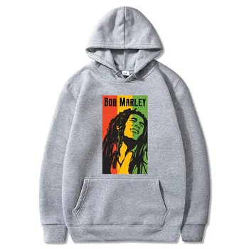 Bob Marley Legenda Reggae Viena Meilės Spausdinti Hoodies Palaidinukė Žiemos Atsitiktinis Streetwear Bluzy Drabužius Viršūnes, Paltai Moterims/Mens Hoodies