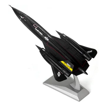 Orlaivių Plokštumoje modelis JAV Oro Pajėgų SR-71 Blackbird žvalgybinis lėktuvas Lydinio modelis SR71 1:144 diecast metal lėktuvų modelis