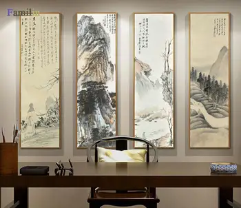 Affiche Derliaus Drobės Tapybos Zhang Daqian Sienos Meno Nuotrauką Kambarį Plakatai ir Spausdina Namų Puošybai