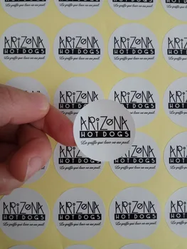 25 MM Vestuvių lipdukas etiketės Padengtas meno popieriaus logotipą lipdukas etiketės spausdinimo 500pcs/daug