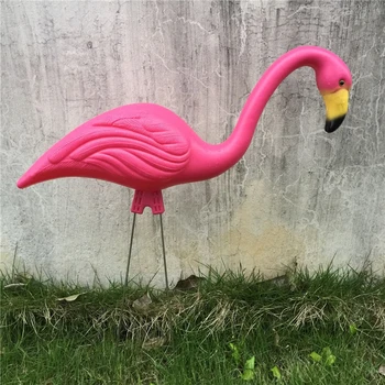 Plastikiniai Pink Flamingo Lauko Sodo Statula Vejos Gyvūnų Statula, Amatų, buities reikmėms Šaliai Dekoro