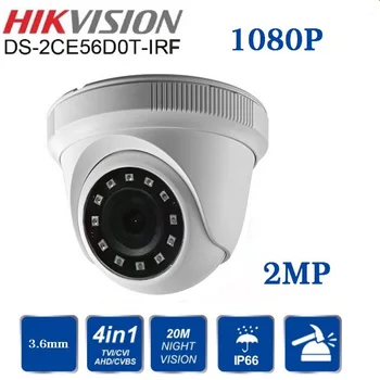 Hikvision lietuvių kalba 4 1 Perjungiamos DS-2CE56D0T-NRP HD1080P CCTV Saugumo Kameros IR 20m 2MP, Naktinio Matymo, Patalpų Kamera