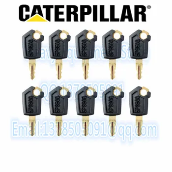 10 VNT. Aukštos Kokybės 5P8500 Klavišą Caterpillar CAT Sunkiosios technikos Uždegimo Krautuvas, Ekskavatorių Buldozerio Metalo ir Plastiko Black & Gold