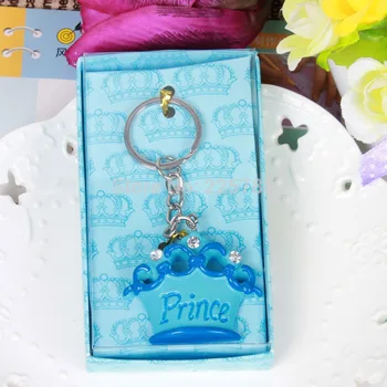 10vnt Naują atvykimo Rausvos karūnos princesė raktų pakabukai vestuvių baby shower naudai dovanos keychains