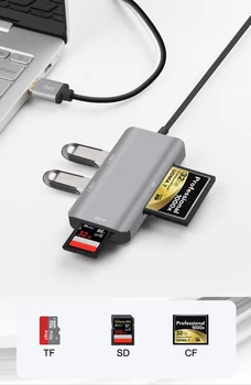 5in1, USB 3.0 SD SDHC CF (Compact Flash TF MicroSD 
