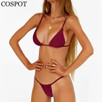 COSPOT Bikini 2019 Seksualus Bikini Nustatyti maudymosi kostiumėlį Moteris Micro Seksualus maudymosi Kostiumėliai Moterims, Maudymosi Kostiumą, Brazilijos Biquini Paplūdimio