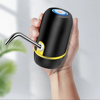 Juoda USB Belaidžio Smart Elektrinis Vandens Siurblys Dozatorius Butelis Nešiojamų Gėrimų Siurbimo Automatinis Siurbimo Siurblys, skirtas Namų Kelionės