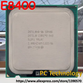 Originalus Intel Core 2 Duo CPU E8400 Procesorius 3.00 Ghz, 6M 1333MHz Socket 775 laivas per 1 dieną