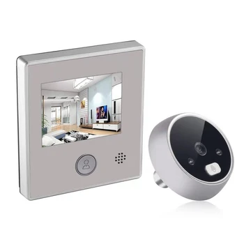 2.8 colių LCD HD Skaitmeninis Doorbell Kamera 1.3 MP Smart Elektroninių Akutė Naktinio Matymo Durys Akių 150 laipsnių Vaizdo Kamera Žiūrovas