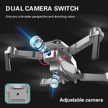 Žvaigždžių 2021 Naujas Mini Drone S002 4K 1080P HD Kamera, WiFi Fpv Oro Slėgio Aukščio Laikyti Sulankstomas Quadcopter RC Drone Vaikas Žaislą Dovanų