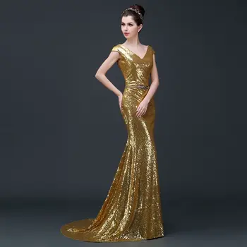 Trimitas Aukso china elegantiška berankovė vestidos de fiesta de noche prom šalies vakarinės Suknelės chalatas de soiree 2020 naujas