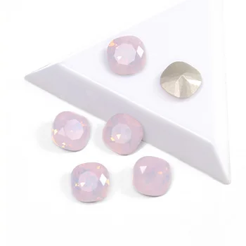 Aukščiausios Kokybės Rožių Vandens Opal Spalvos Pagalvėlių Iškirpti Formą Ne Karštųjų Pataisų Nagų Dailės Kalnų Krištolas Super Šviesus Stiklo Masės Nagų Meno Perlus