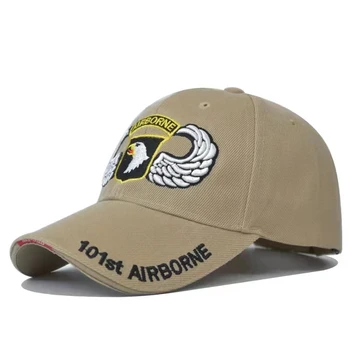 Nauja Kolonėlė Vyrų Erelis Siuvinėjimo Taktinis bžūp 101st Airborne Division Beisbolo kepuraitę medvilnės Snapback kepurės Lauko skrybėlės