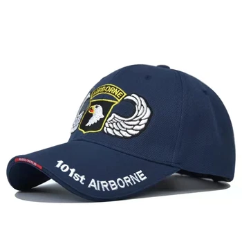 Nauja Kolonėlė Vyrų Erelis Siuvinėjimo Taktinis bžūp 101st Airborne Division Beisbolo kepuraitę medvilnės Snapback kepurės Lauko skrybėlės