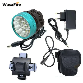 WasaFire T6 LED Dviračių Nuoma Žibintų Šviesos 40000 Liumenų 3 Rūšių Dviračio Priekinį Žibintą 9600mAh 18650 Baterija Lankelis Nustatyti Miltų