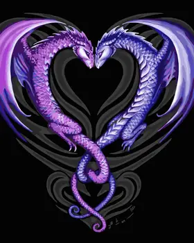 Širdies formos dragon 