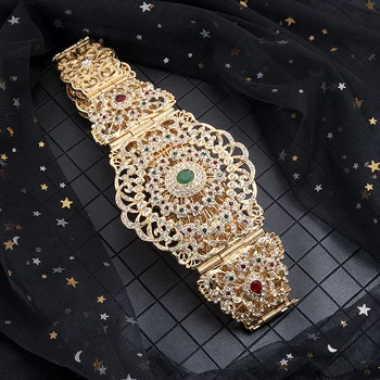 Išskirtinį Maroko stiliaus reguliuojamas ilgis, kūno papuošalų, juosmens grandinės moteris visą deimantų tuščiaviduriai iš sidabro spalvos metalo diržo