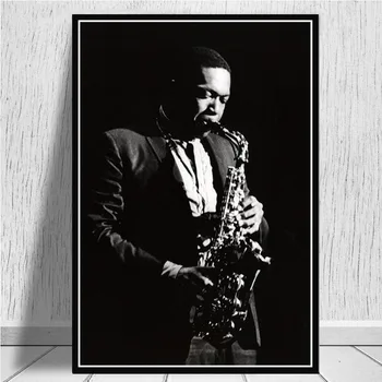 Plakatų Ir Grafikos, Tapybos Meno Johnas Coltrane ' As, Džiazo Muzikantas, Muzikos Dainininkė Star Sienos Menas Sienos Nuotraukas Kambarį Namų Dekoro