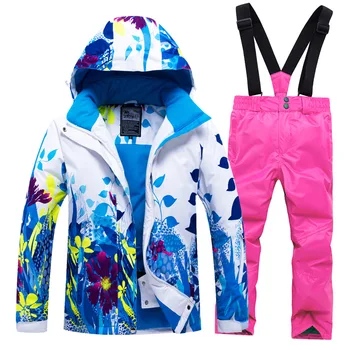 2020 Hoodie Šiltos Žiemos Striukė Berniukui Vėjo Vaikų Slidinėjimo Kostiumas Spausdinti Sniego Kostiumai Berniukams Snieglenčių Sporto Kelnės Vaikams Rinkiniai