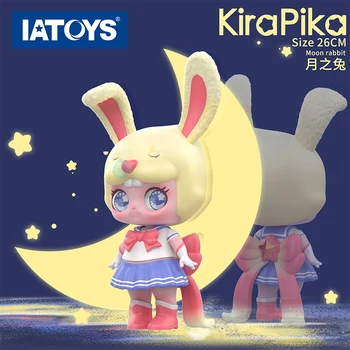 Rabbit žaislas, autentiški Iatoys Kira kūdikių mielas madinga žaisti kolekcija kompiuterio darbalaukio papuošalai populiariausių dovanų