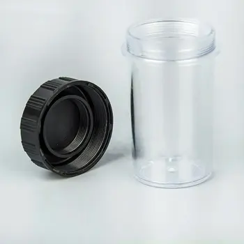 2 VNT 20,5 mm VID. Sriegis Biologinis Mikroskopas Tikslas Objektyvo Laikymo Dėžutė Buteliukas Atveju, Anti-Dulkių