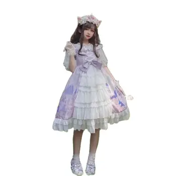 Lolita Japonijos JSK lolita šalis suknelė kawii vintage suknelė cute lolita suknelės lolita megztinis suknelė