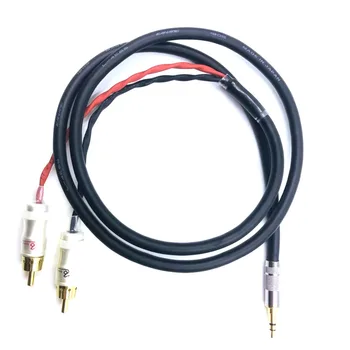HIFI 2.5/3.5/4.4 mm, Subalansuotas Vyrų ir 2 RCA Male Garso Adapterio Kabelį 6.35 mm XLR 7n-OCC Vieną Copperr Audio Kabelis