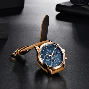 BENYAR 2020 Naujas Top Vyrų kvarciniai laikrodžiai mados prabangių aukso laikrodžiai vyrams, vandeniui sporto vyrų chronograph Relogio Masculino