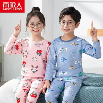 Nanjiren vaikas drabužiai vaikams, šiltas pajama kostiumas nustatyti, Aksominė pieno skiautelėmis šiltas kūdikio kombinezonas atsitiktinis, patogus, kvėpuojantis pižama