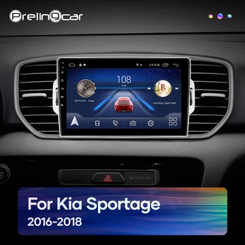 Prelingcar Už KIA Sportage 4 QL 2016-2018 metų Automobilio Radijo Multimedia Vaizdo Grotuvas, Navigacija, GPS Android 10.0 sistema, prietaisų skydelis