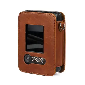 Retro Stiliaus Odinis Fotoaparato krepšys Fujifilm Instax Mini Liplay Kamera Kelionės fotoaparato krepšys Su Peties Dirželis