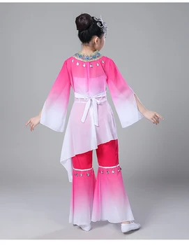 Yangko Šokių Klasikinės Ventiliatorius Šokių Skėtis Veiklos Nacionaliniu Mastu Šokio Kostiumai Mergaitėms, Vaikams, Kinijos Liaudies Šokių Kostiumai