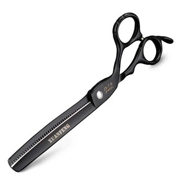 7 colių juoda plaukų žirklės Japonija 440C pjovimo žirklės ir retinimo žirklės plaukų salonas ar namų, plaukų kirpimo žirklės