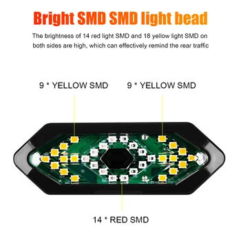 Dviračių Posūkio Signalai, Nuotolinio Valdymo Dviračių posūkio MTB LED Galinis Žibintas USB Įkrovimo Dviračių užpakalinis žibintas su Ragas