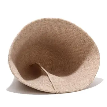 2020 quente inverno chapéu de balde feminino para adolescentes para menina sautumn chapéu e lã pele inverno de moda feltro J9U7
